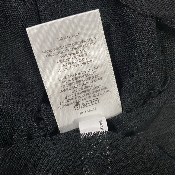 Vintage Y2K Express Sheer Mesh Nylon Tank Black Vamp WhimsyGoth Women's Sm NWT - Picture 4 of 6